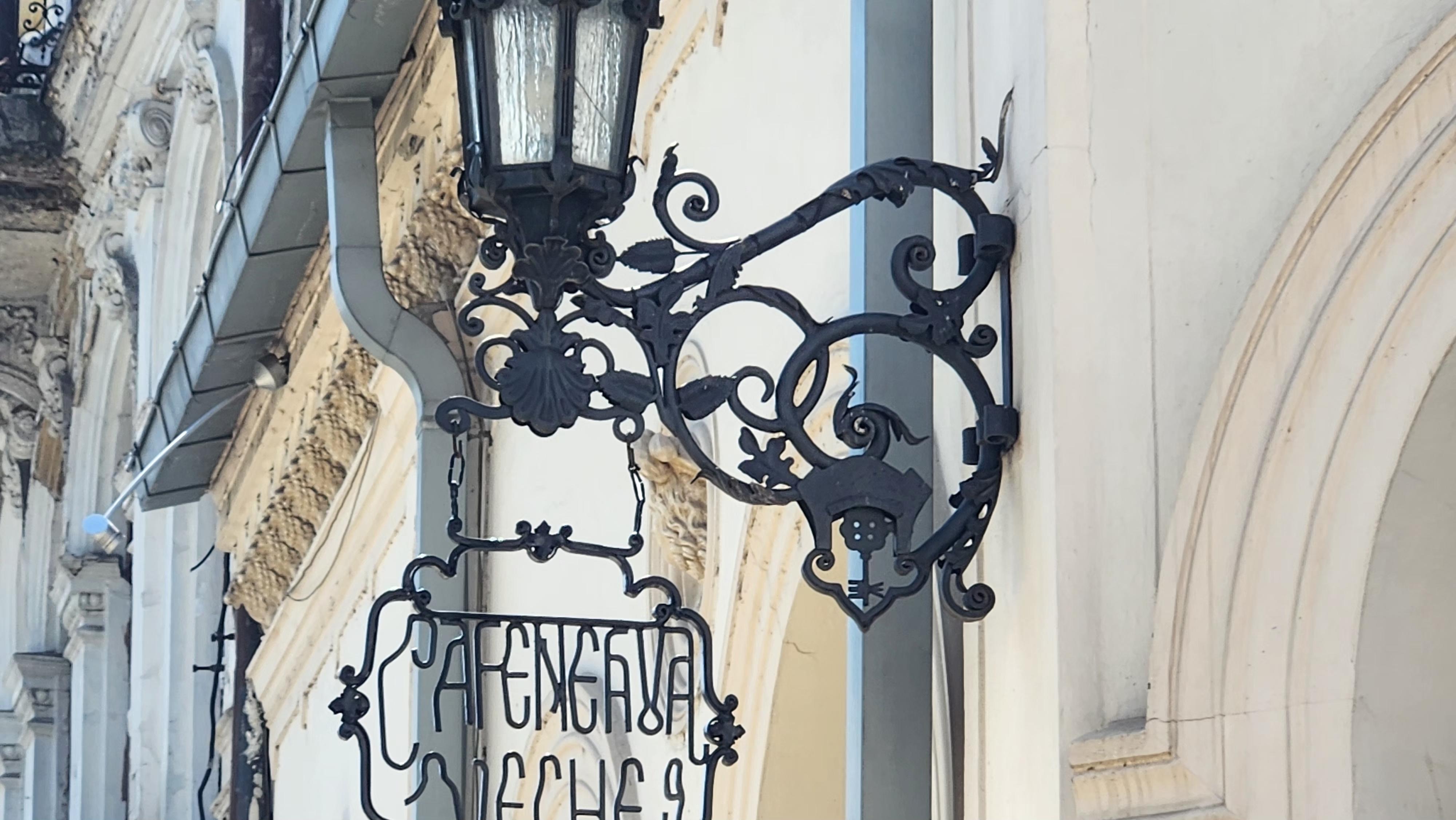 Restaurant Sign and Flowing Bracket from Budapest